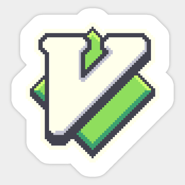 Vim PixelArt Sticker by astrellonart